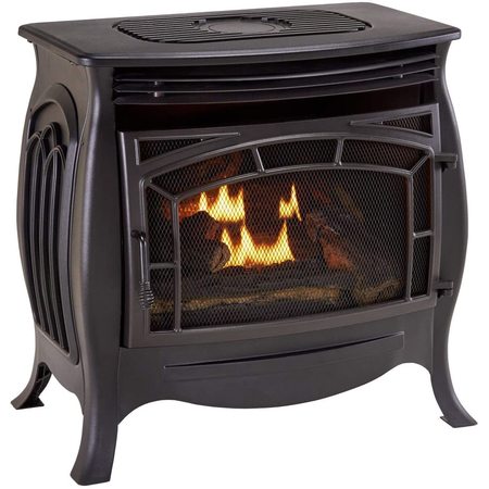 Duluth Forge Dual Fuel Ventless Gas Stove - 26,000 Btu, Remote Control Matte FDSR25